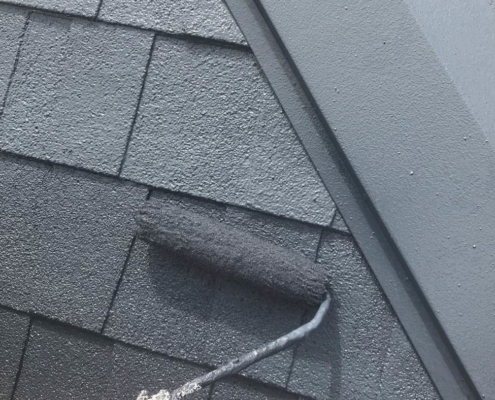 屋根の上塗り塗装