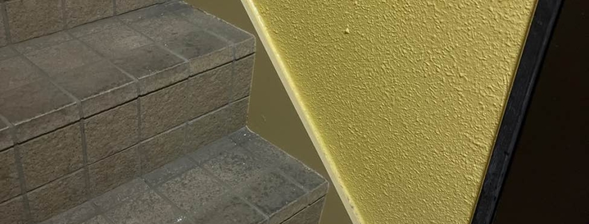 東京都北区西ヶ原 Nビル 階段室ササラ 施工後の全体仕上がり