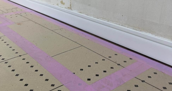 東京都北区西ヶ原 Nビル 室内巾木 施工後の全景